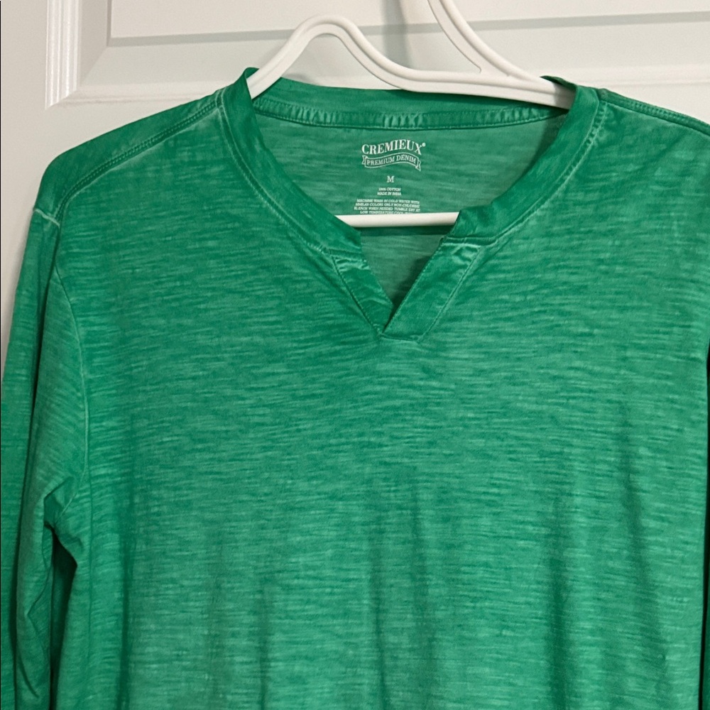 Daniel Cremieux Men's Green Long Sleeve Shirt
